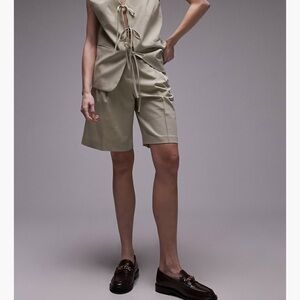 Topshop Elegant Tan Women's Shorts 6 Once Worn